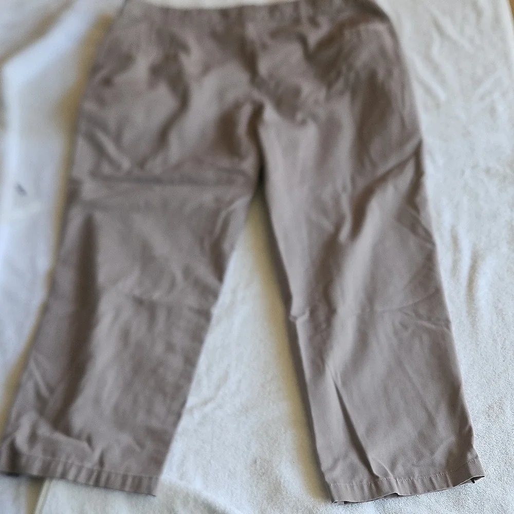 Dickies Men's Brown Twill Workwear Pants 44x30‎ Flat Front Straight Relaxed
